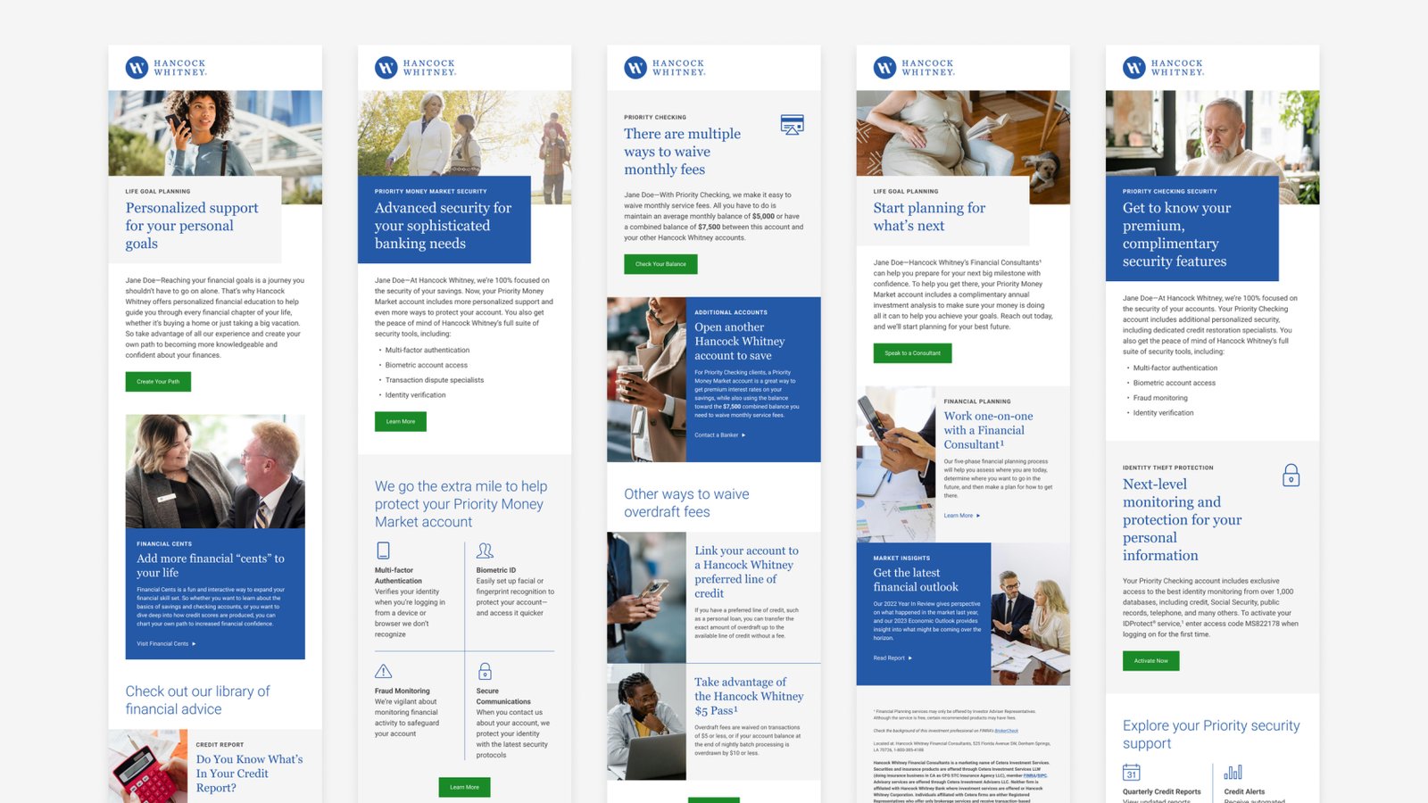 Hancock Whitney modular email templates