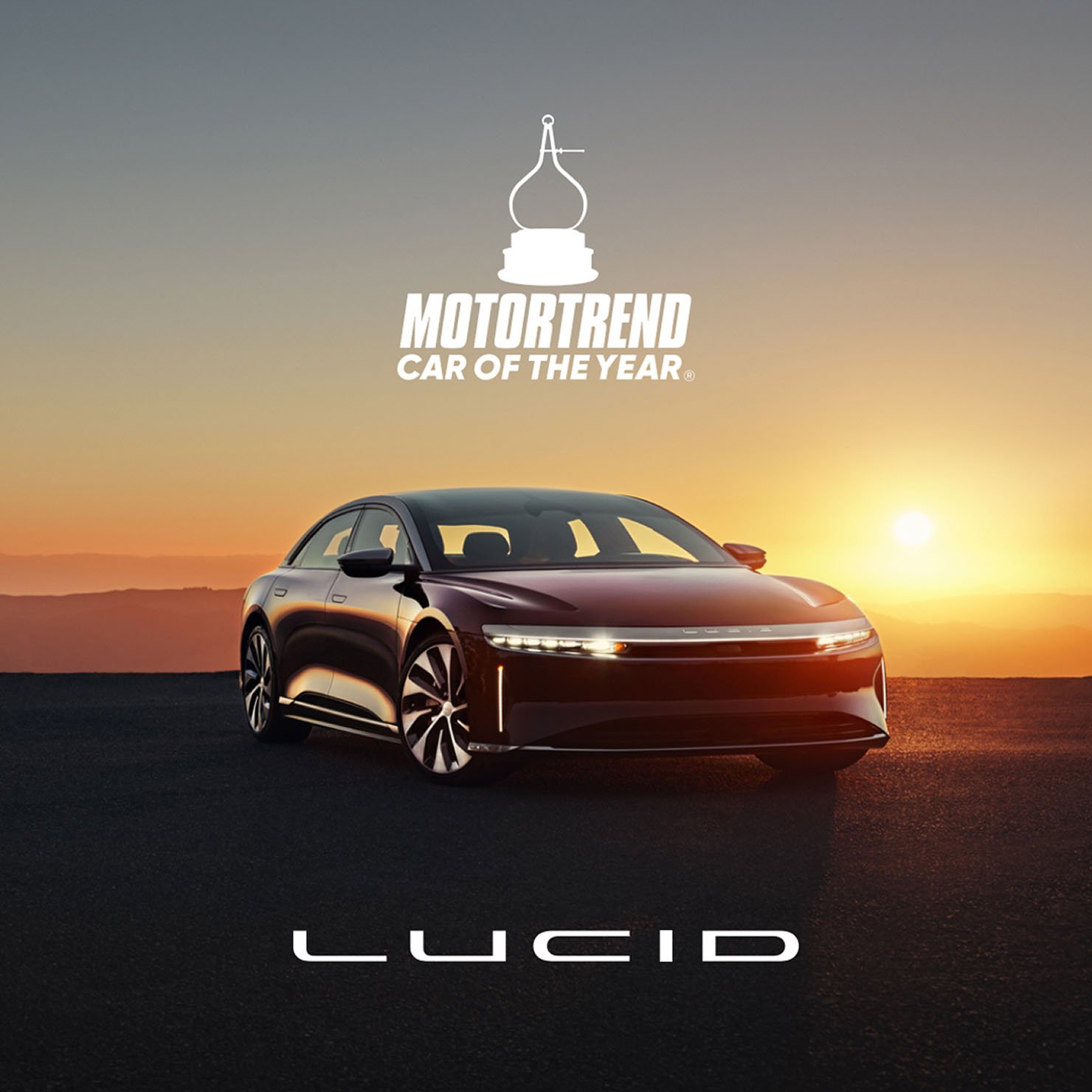 Lucid MotorTrend Car of the Year campaign