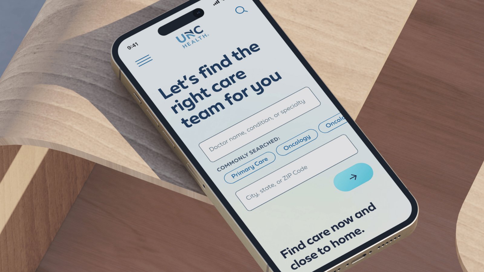 UNC Health mobile care finder